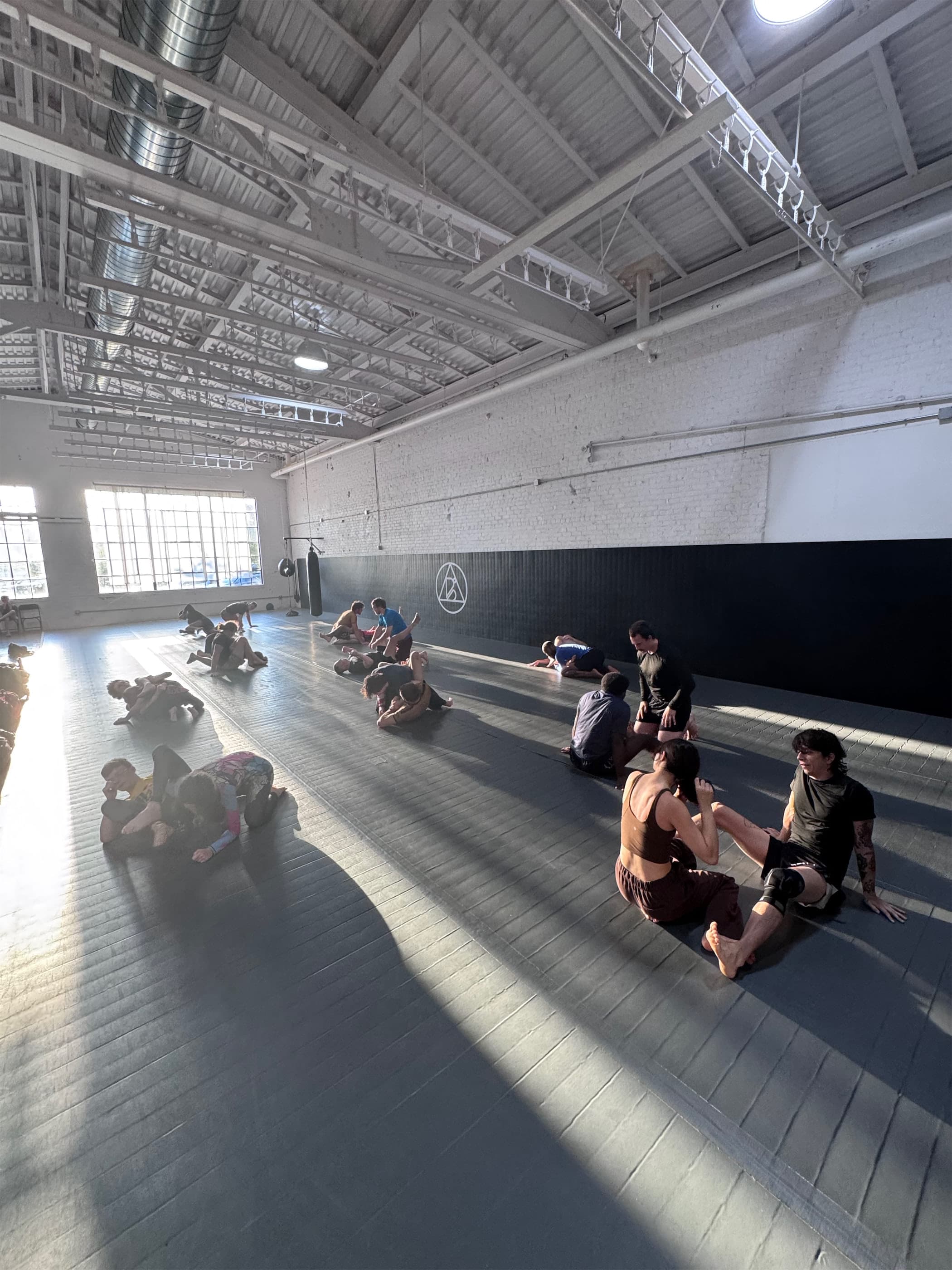 Open mat stretching at Bendu Academy